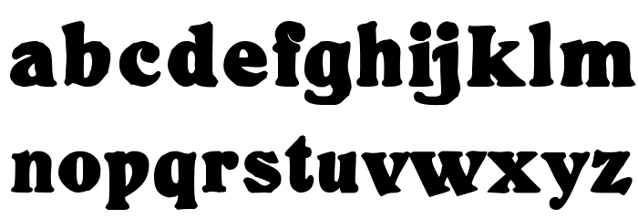 NineHundredArgh Font LOWERCASE