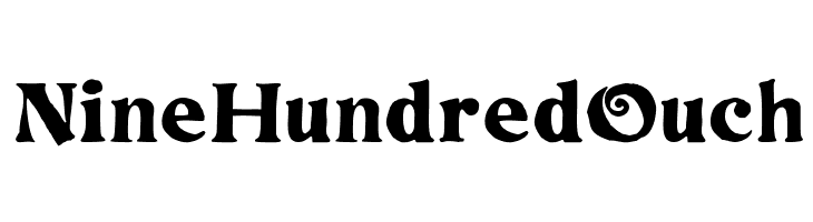 NineHundredOuch Font
