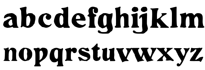 NineHundredOuch Font LOWERCASE