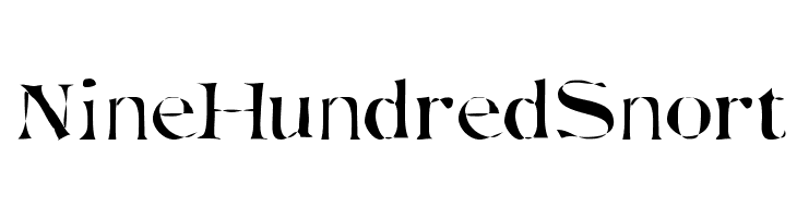 NineHundredSnort  لخطوط تنزيل