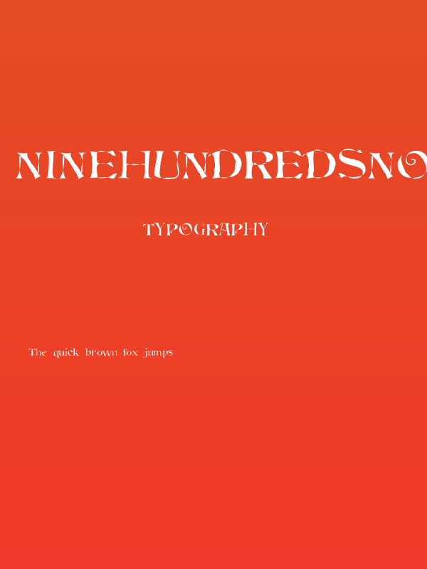 NineHundredSnort Poster
