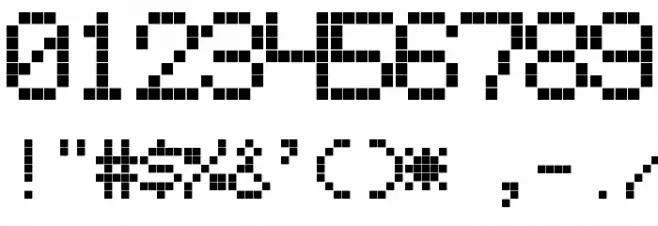 NinePin Font OTHER CHARS