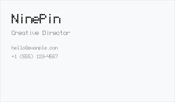 NinePin Business Card