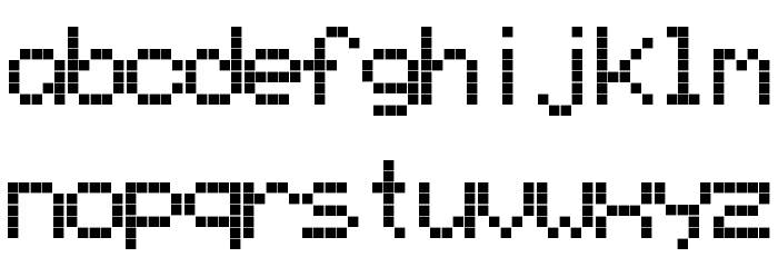 NinePin Font LOWERCASE