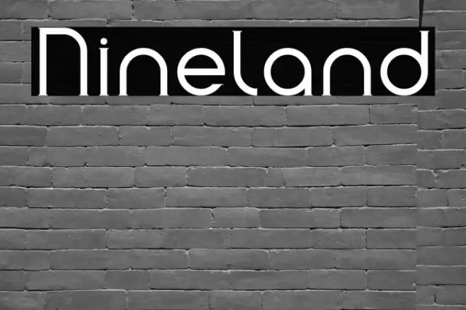 Nineland Font examples