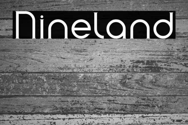 Nineland Font examples