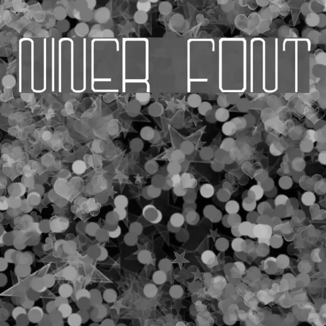 Niner Font examples