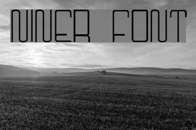Niner Font examples