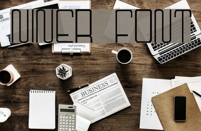 Niner Font examples