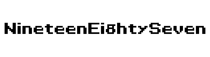 Nineteen Eighty Seven  Descarca Fonturi Gratis