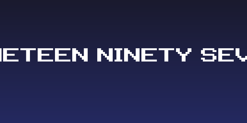 Nineteen Ninety Seven Social Header