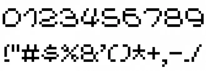 Nineteen Ninety Six Font OTHER CHARS