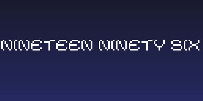 Nineteen Ninety Six Social Header