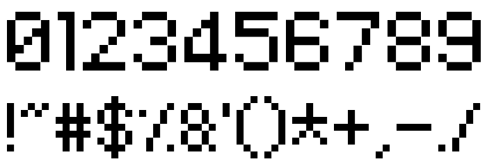 Nineteen Ninety Three Font OTHER CHARS