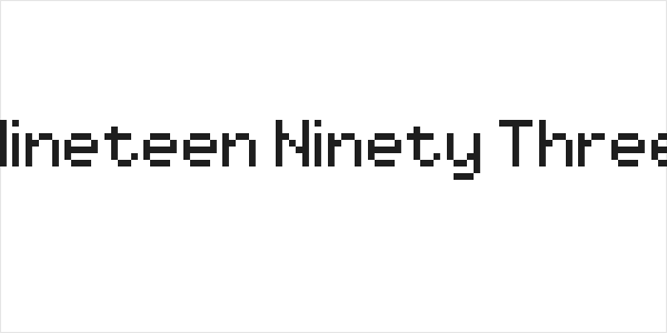Nineteen Ninety Three Logo