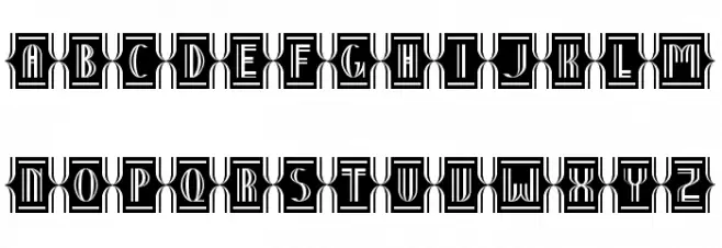 Nineteen Ten Vienna - Extras Font LOWERCASE