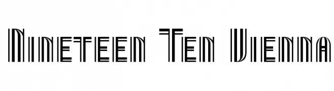 Nineteen Ten Vienna  フリーフォントのダウンロード