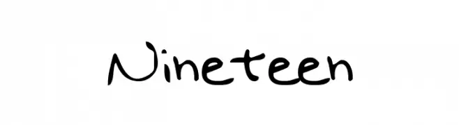 Nineteen  Free Fonts Download