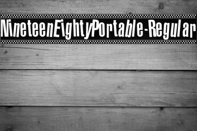 NineteenEightyPortable-Regular Example 1