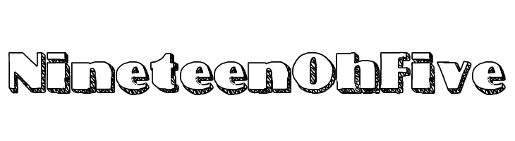 NineteenOhFive Font