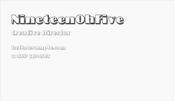 NineteenOhFive Business Card