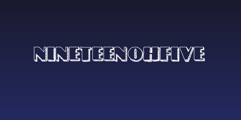 NineteenOhFive Social Header