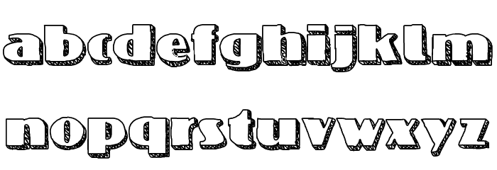 NineteenOhFive Font LOWERCASE