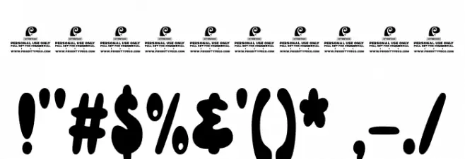 Nineties Stuff DEMO Regular Font OTHER CHARS