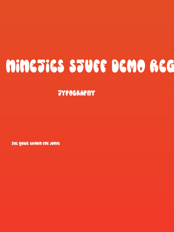 Nineties Stuff DEMO Regular Poster