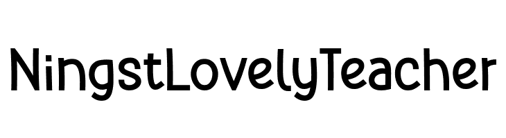 Ningst Lovely Teacher  les polices de caractères gratuit tlcharger