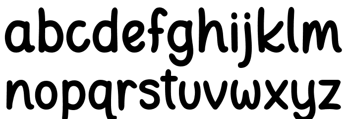 Ningst Only Peace Font LOWERCASE