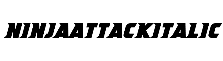 Ninja Attack Italic  免费字体下载