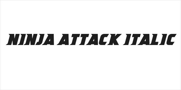 Ninja Attack Italic Logo