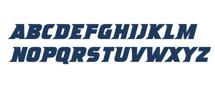 Ninja Attack Italic Lowercase