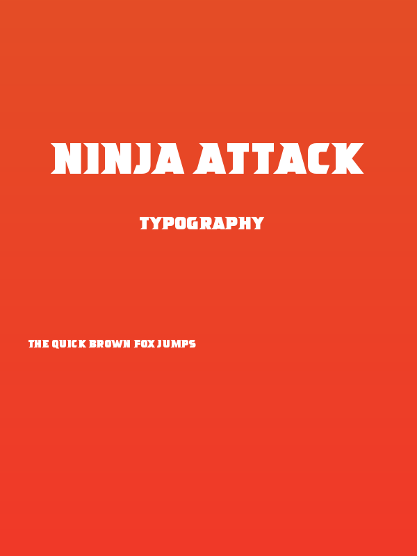 Ninja Attack Poster