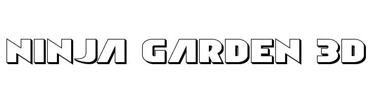 Ninja Garden 3D  Frei Schriftart Herunterladen