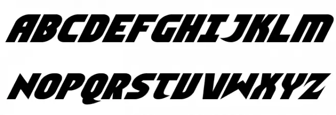 Ninja Garden Condensed Italic Fonte MAIÚSCULAS