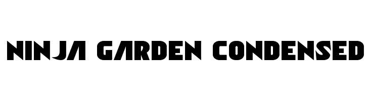 Ninja Garden Condensed  नि: शुल्क फ़ॉन्ट्स डाउनलोड