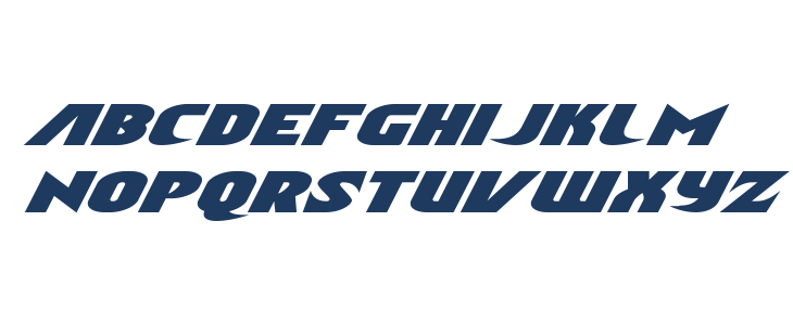 Ninja Garden Expanded Italic Lowercase