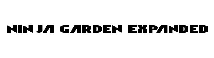 Ninja Garden Expanded  font caratteri gratis