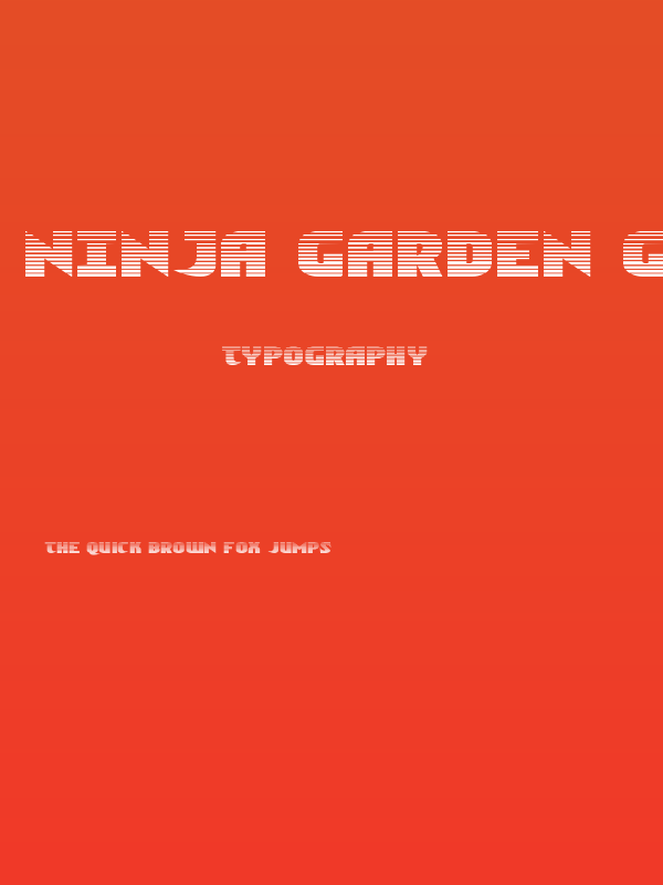 Ninja Garden Gradient Poster