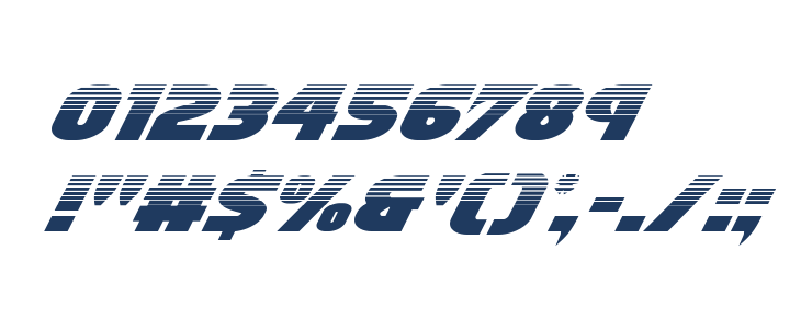 Ninja Garden Halftone Italic Other Characters