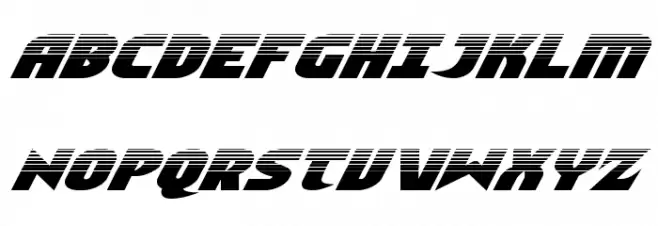 Ninja Garden Halftone Italic Fonte MAIÚSCULAS