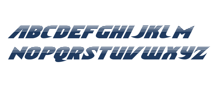 Ninja Garden Halftone Italic Lowercase