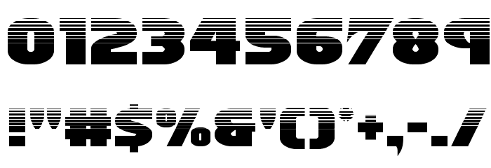 Ninja Garden Halftone Font OTHER CHARS