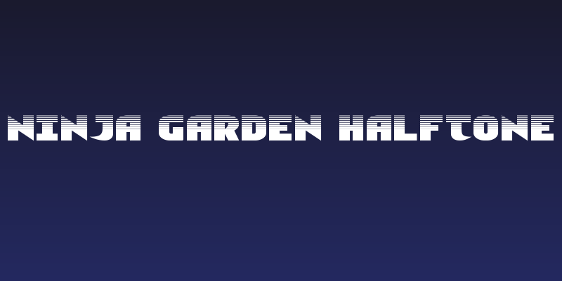 Ninja Garden Halftone Social Header
