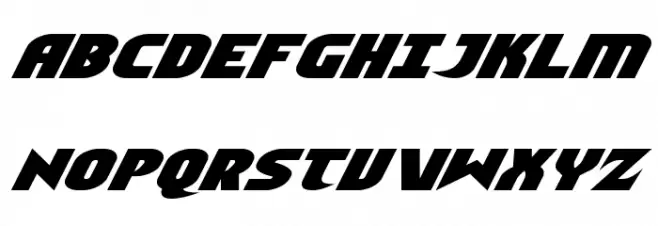 Ninja Garden Italic Шрифта ВЕРХНИЙ