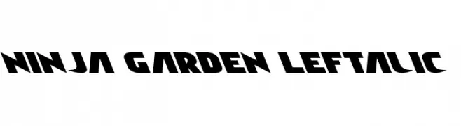 Ninja Garden Leftalic  Fuentes Gratis Descargar