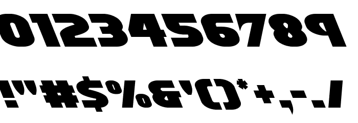 Ninja Garden Leftalic Font OTHER CHARS