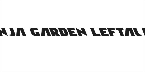 Ninja Garden Leftalic Logo